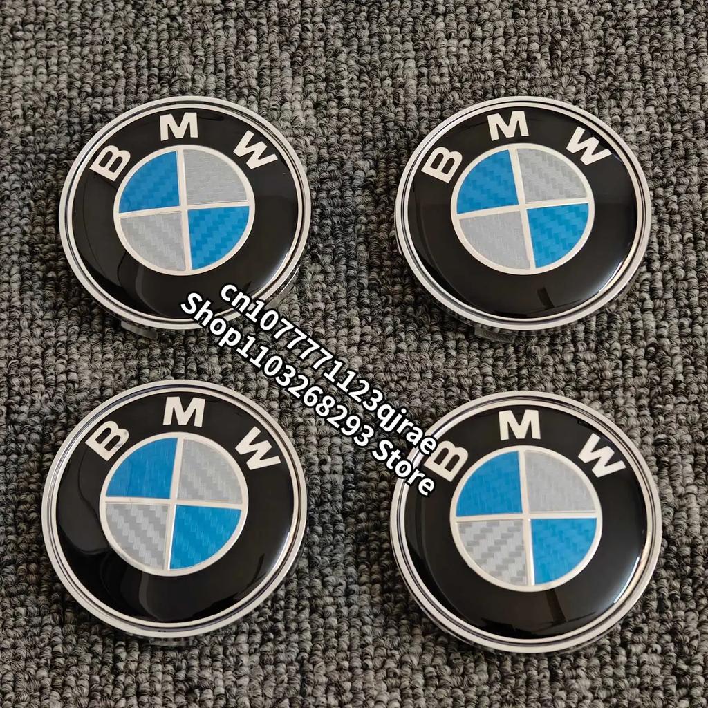 For BMW 1 Se E88 4Pcs Car Wheel Center Caps for BMW E90 E46 F10 F30 E87 F20 G20 E60 E39 E92 F11 F31 E61 F25 E36 X3 X5 68MM 56MM Accessories