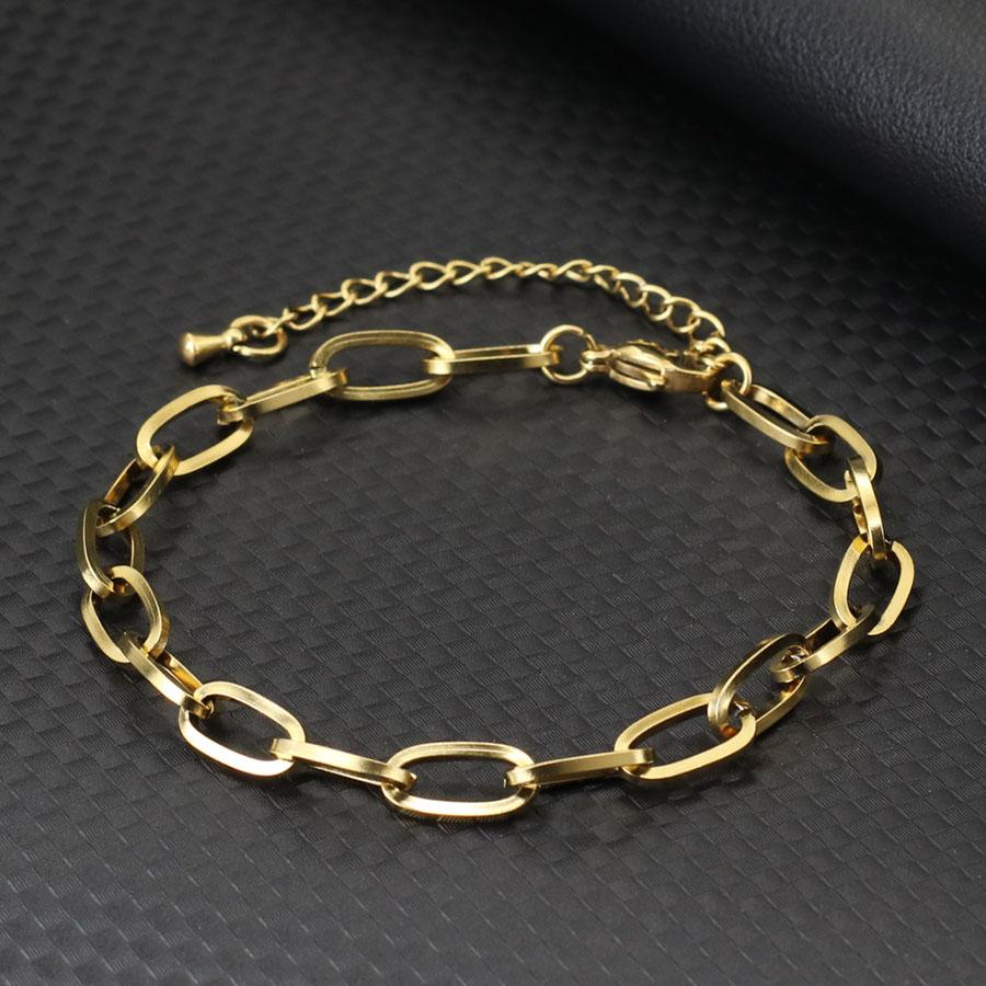 

Stainless Steel Cuban Chain Bracelet Men Adjustable Luxury Gold Color Hand Accessories Twisted Link Braslet Gift For Him