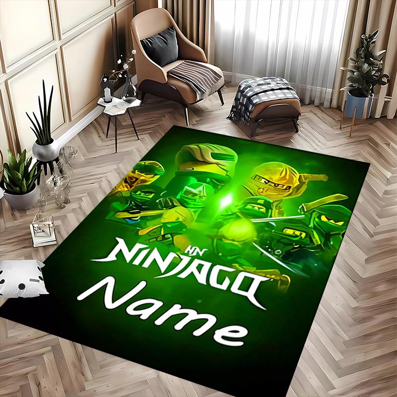 Custom Personalization Lego Ninjago Area Rug - Perfect For Kitchen, Bathroom,Laundry Room Decor Large Size Available,Gift All Seasons