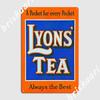 Vintage Lyons Tea Enamel Advert Sign Poster Metal Plaque Cinema Living Room Designing Poster Club Bar Tin Sign Poster