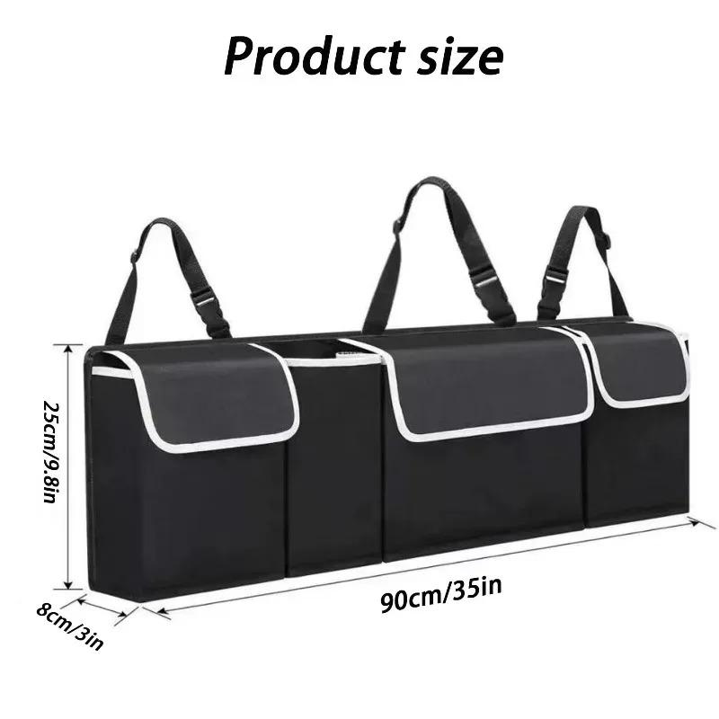 Car Trunk Organizer Backseat Storage Bag High Capacity Multi-use Oxford Car Seat Back Organizers Automobile Interior