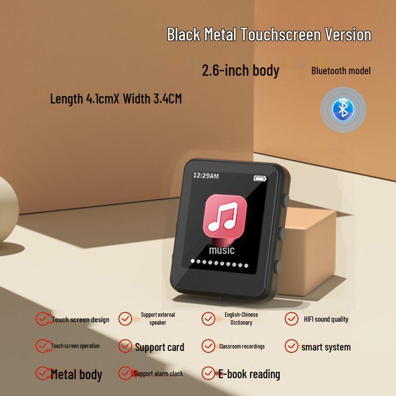 Bluetooth MP3/MP4/MP5 Touchscreen Player for High School Students