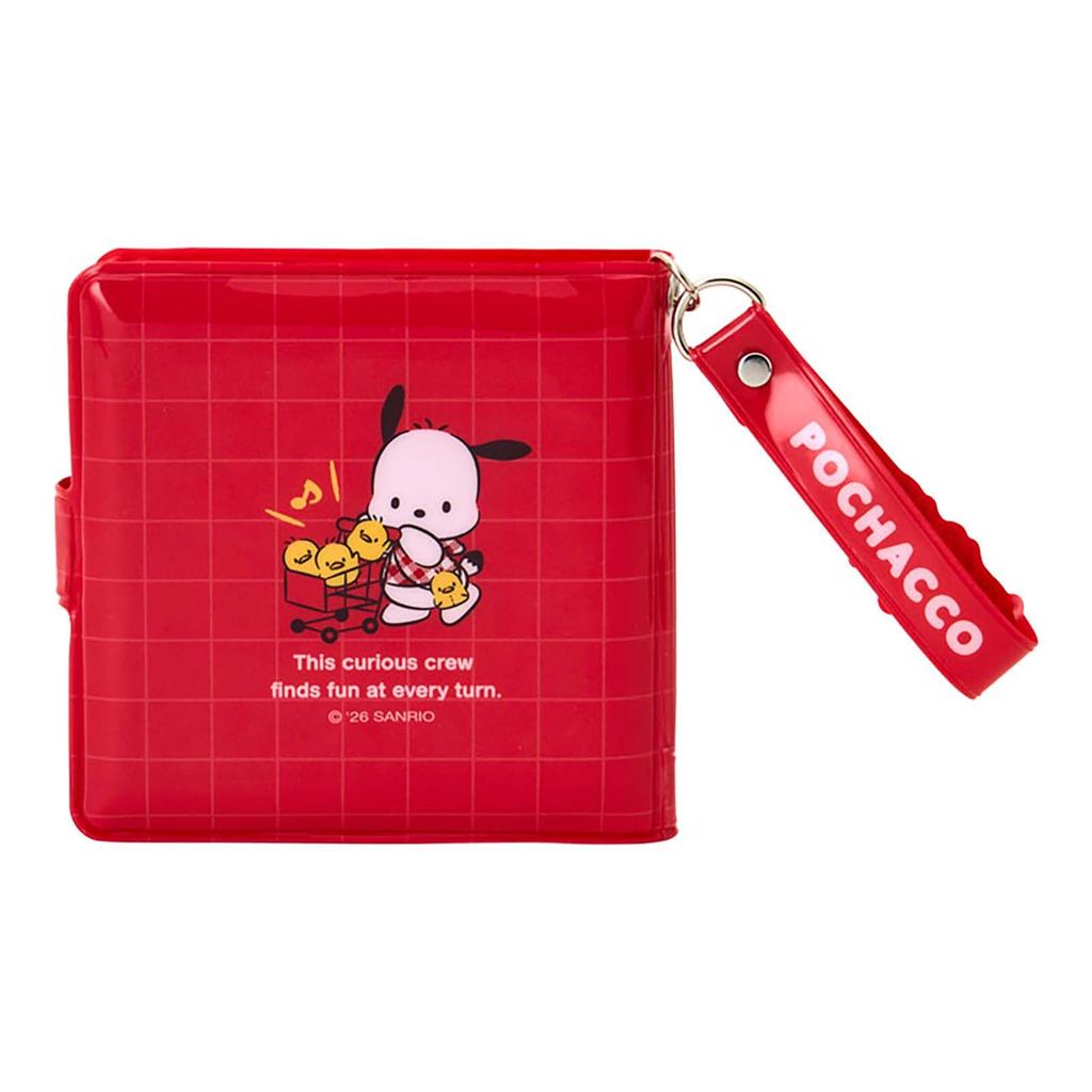 Sanrio Vinyl Wallet Pochacco suitable for ages 3 and 727741 (Pochacco & P-chan's Favorites) Bi-fold type, up,