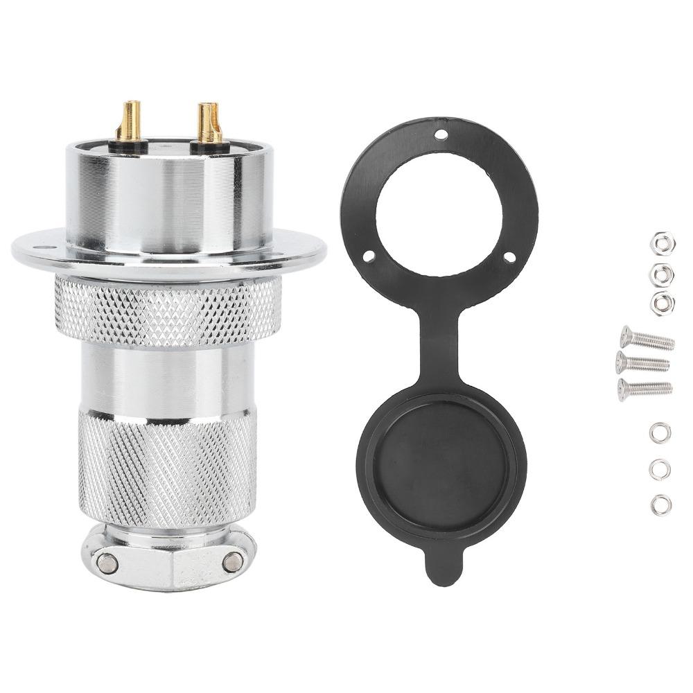 30mm Aviation Plug Waterproof 2 Pin/3 Pin/4 Pin/5 Pin Electrical Power Adapter Zinc Alloy Shell 25A/300V Aviation Connector