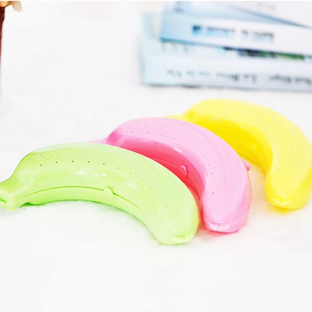1-3pcs Banana Save Case Box Portable Flexible Keep Fresh Travel Outdoor Picnic Banana Shape Creative Plastic Fruit Storage Case