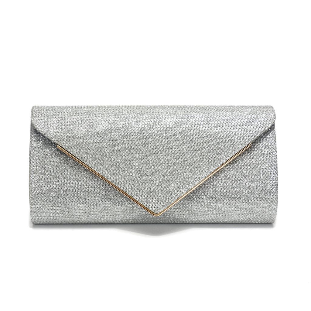 Glitter Women Party Handbags Envelope Golden Color Cover Open Lady Casual Elegant Evening Clutch Bags With Shoulder Chain