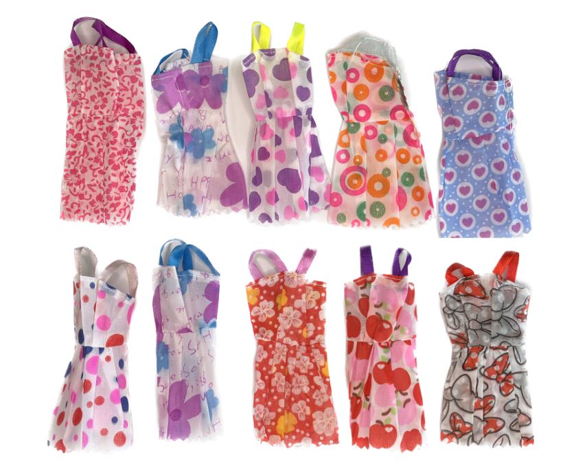 Clothes, dresses, accessories for dolls, set of 85 pieces, birthday gift