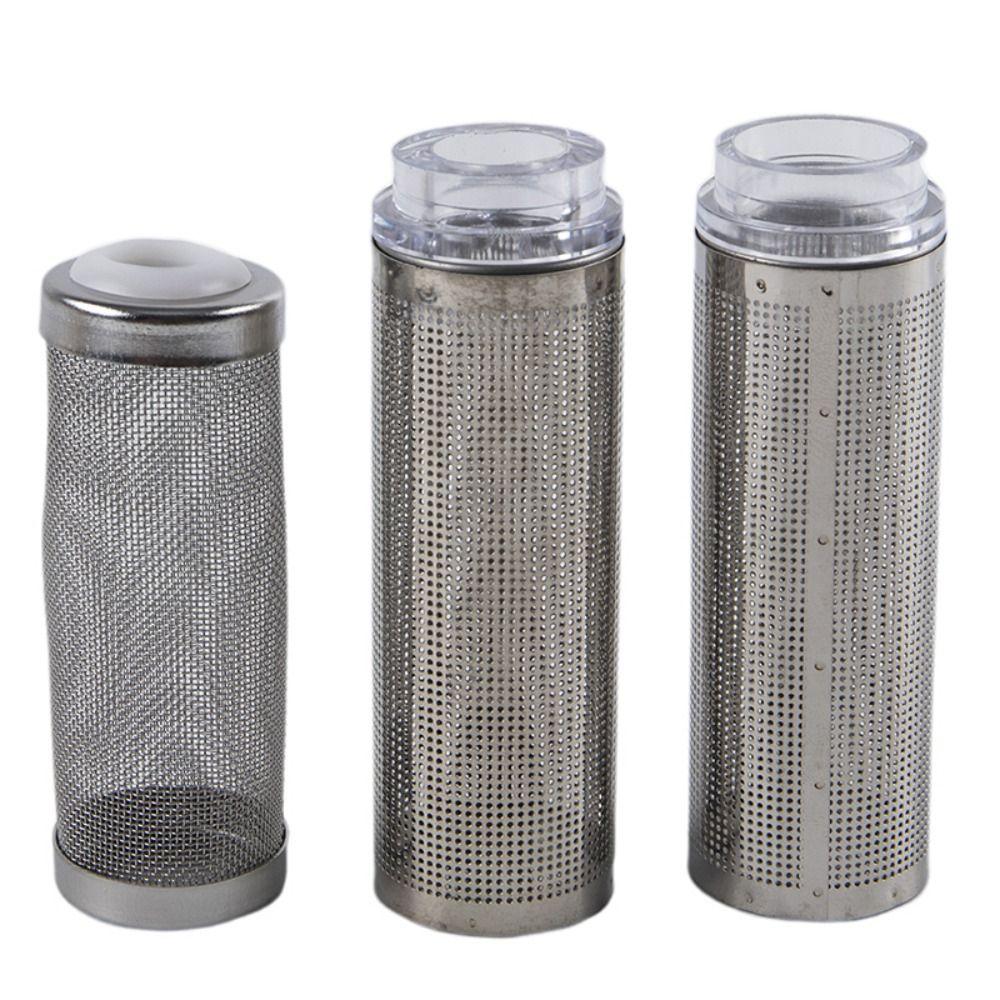 Cylinder Aquarium Inflow Inlet Filter Stainless Steel Durable Inflow Inlet Protect Caps 12mm/16mm Useful Shrimp Nets