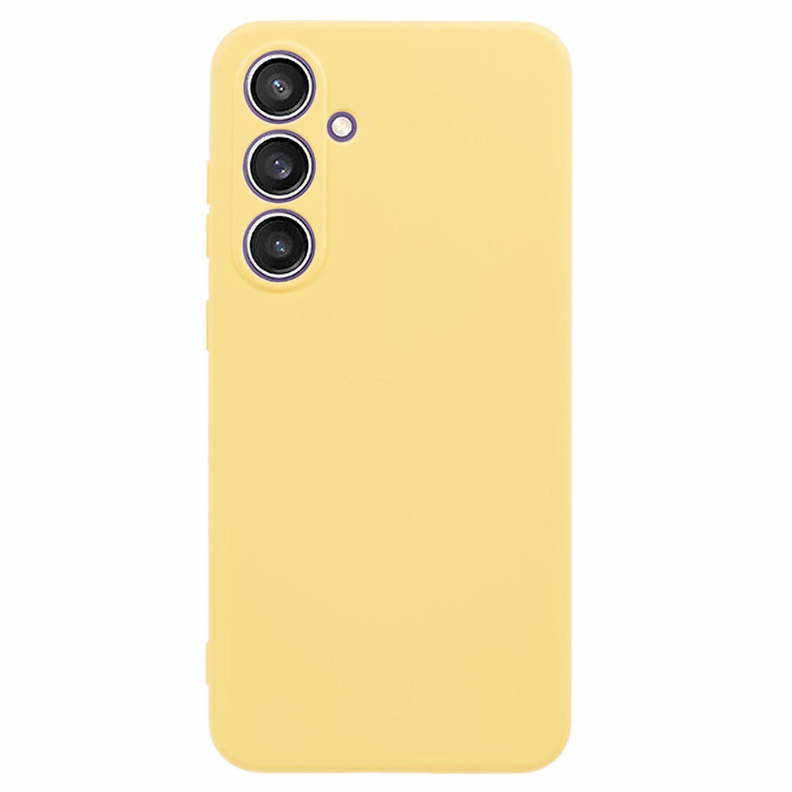 

For Samsung Galaxy A26 5G Case Arc Edge 2.0mm TPU Protective Phone Cover Yellow