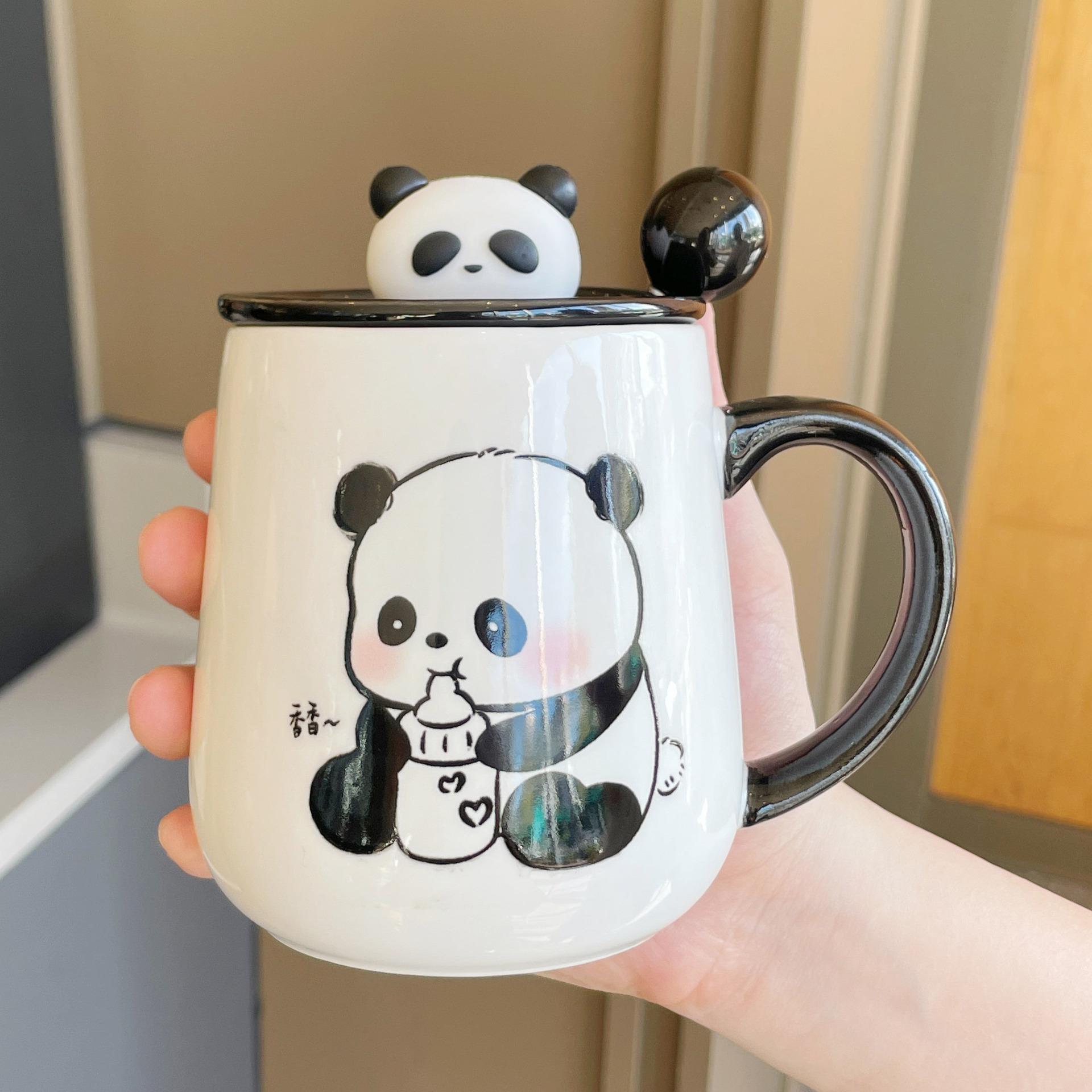 

Mug Gift Box New Style Women s Panda Cup Souvenir Ceramic Water Cup Coffee Cup 301-400ml