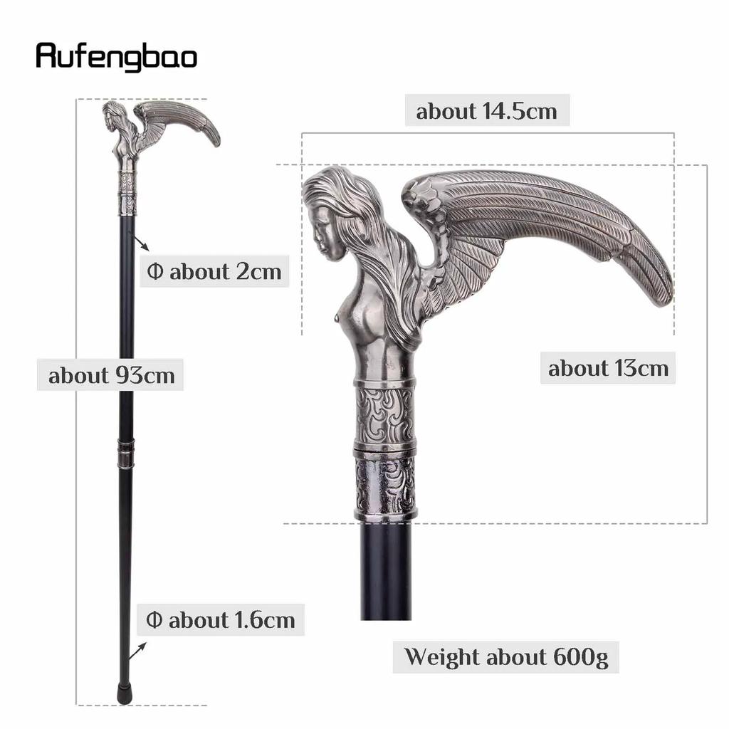 Angel Fashion Walking Stick Decorative Stick Cospaly Vintage Party Fashionable Walking Cane Crosier 93cm