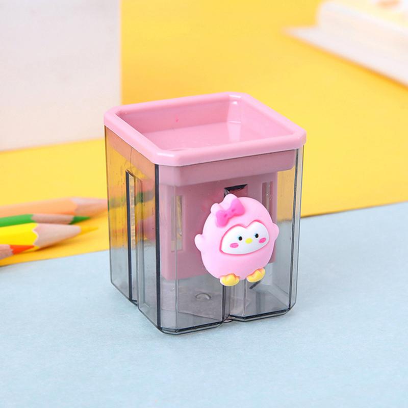 Pencil Sharpener Small Cute Cartoon Two Hole Sharpener Pencil Kawaii Stationery