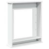 Vidaxl Fireplace Surround, White, 75X20X87.5 Cm, Wood-Based Material