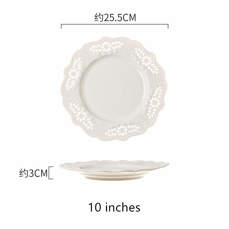 Europäischer Tortenständer aus Keramik für Hochzeiten, Partys, Desserts, Süßigkeiten, Obstteller, Kuchen, Selbsthilfe-Display, Heimtisch, Salat, Pastateller