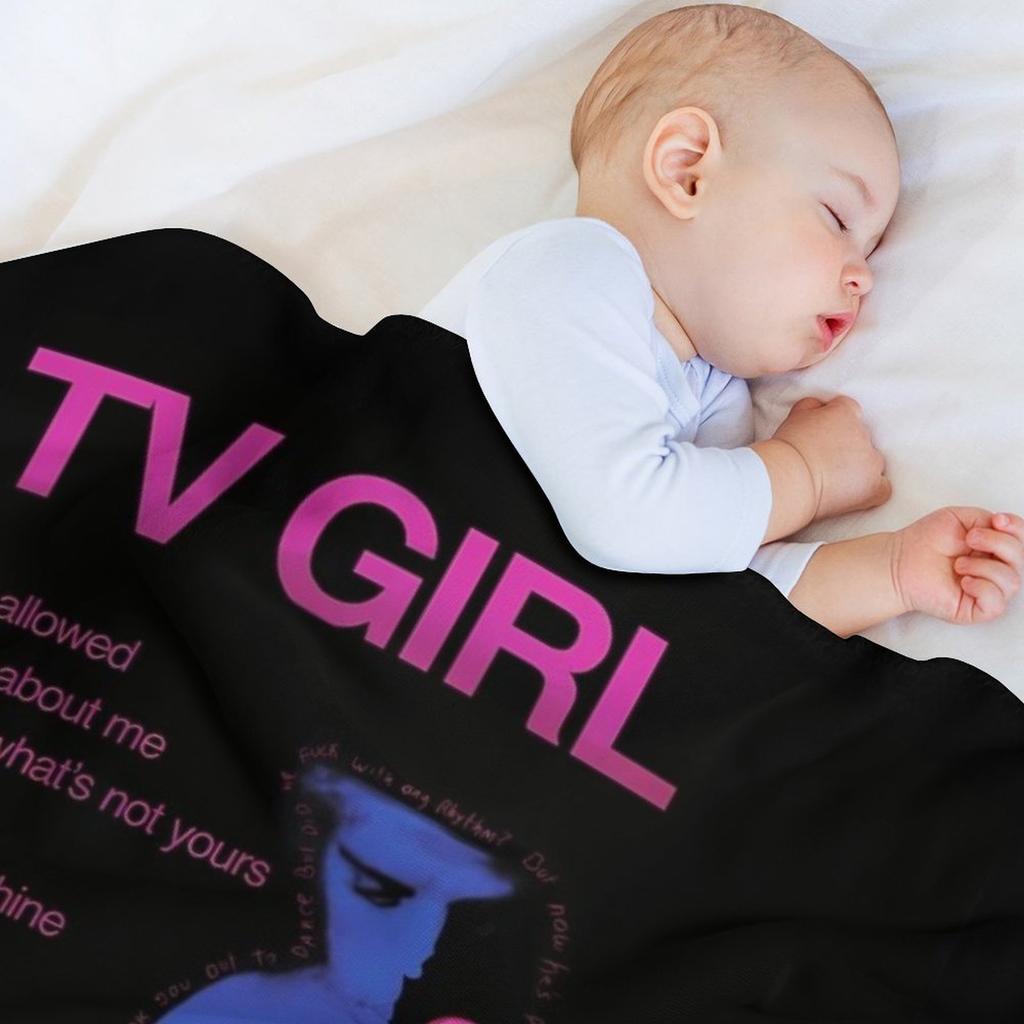 Who Really Cares - Tv Girl Throw Blanket Warm Napping Blanket for Office Couch Bed