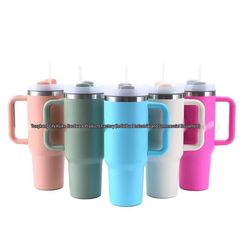 40oz Second Gen Stainless Steel Ice Buster Thermos Cup with Straw and Handle