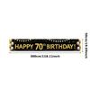 Anniversary Party Banner Reusable Milestone Celebration Banner Happy 70th Birthday Banner Polyester Material For Outdoor