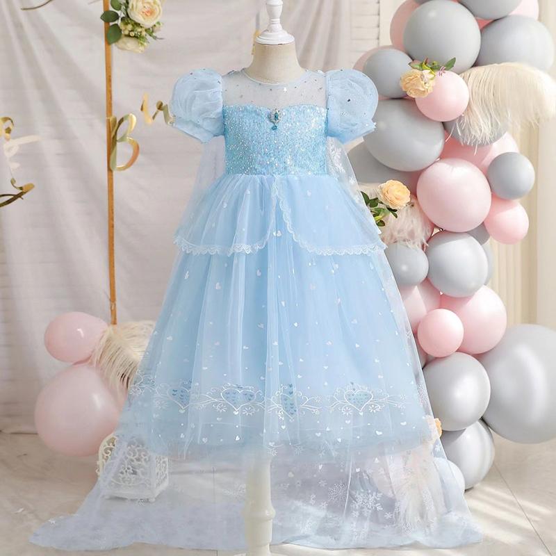 Summer Girls Princess Dress Kids Halloween Carnival Party Children Birthday