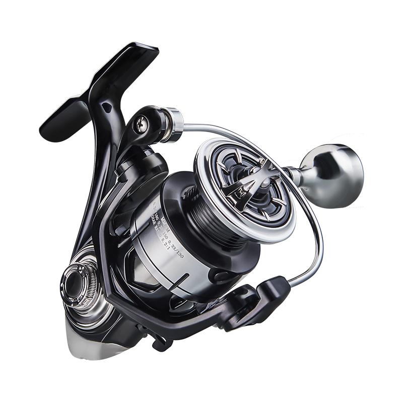 Arrival Saltwater Fishing Reel Metal Ball Knob Spinning Reels 2000-7000 3+1BB 5.2:1 Max Drag 15KG Long-distance Casting Water-Proof Reels Lure Reel