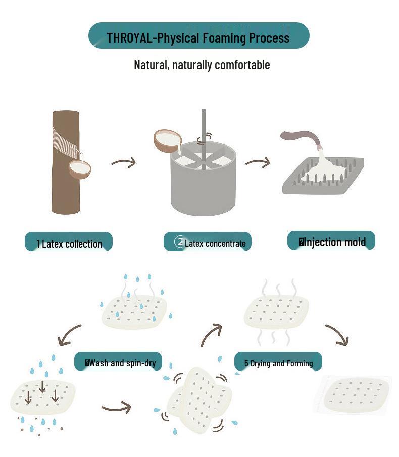 Thailand Latex Cotton Knitted Foldable Mattress - Single & Double Sizes for Dormitory