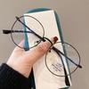 Classic Blue Light Blocking Women Glasses Frame Fashion Round Metal Reading Eyewear Optical Prescription Presbyopia Eyeglasses
