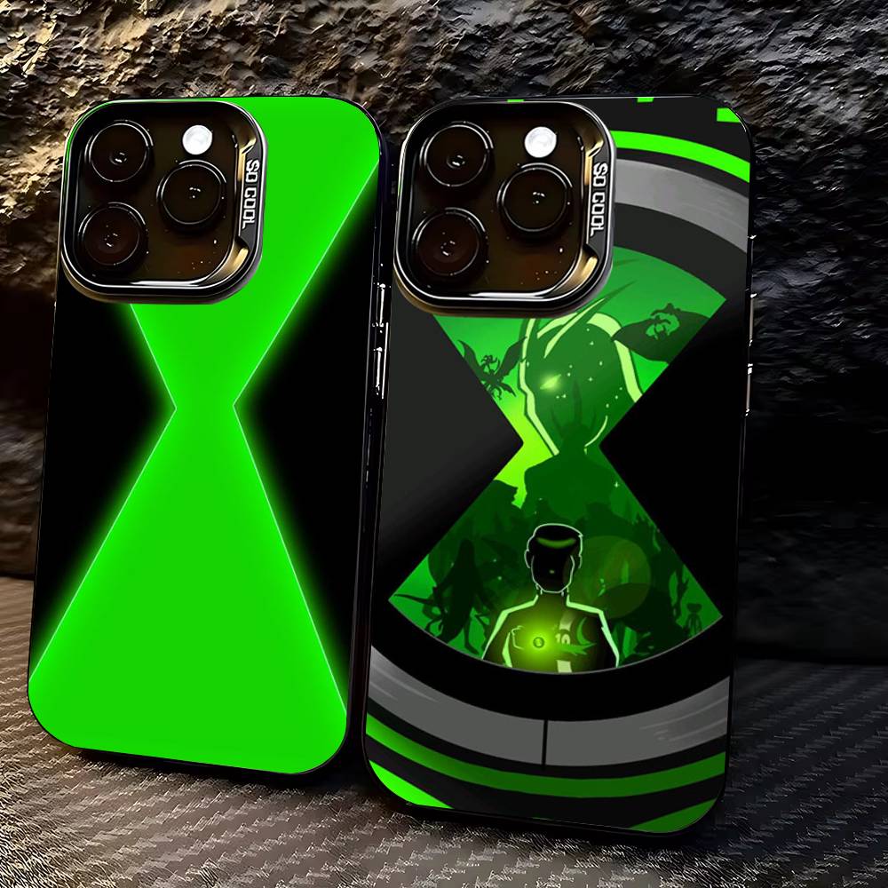 B-Ben10 O-Omnitrix Watch Phone Case For iPhone 17,16,15,14,13,12,11,Pro,X,XS,Max,Plus Soft Black Cover