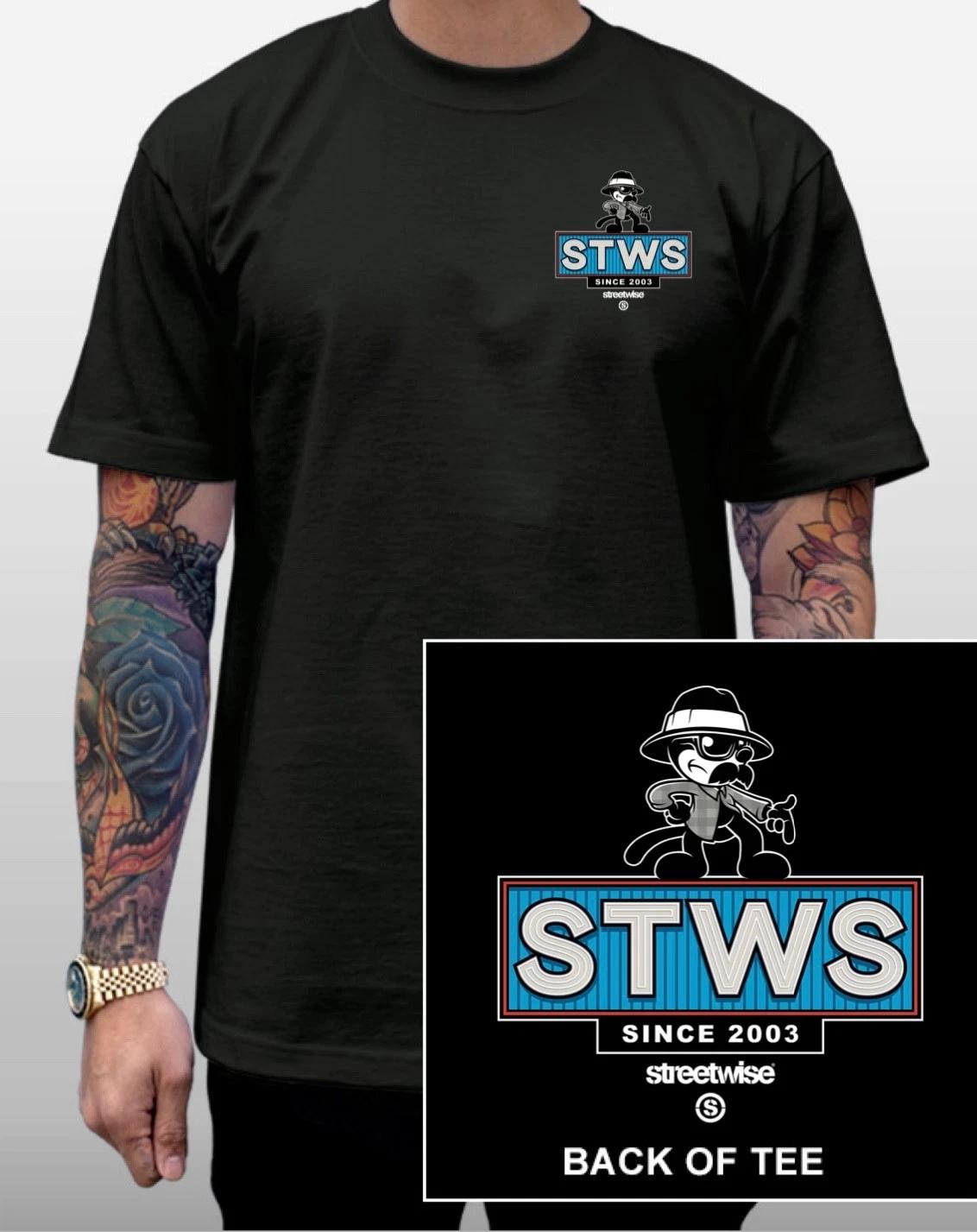 Streetwise Street Sign Graphic T-Shirt Black M-L-XL-2XL-3XL-4XL-5XL XS