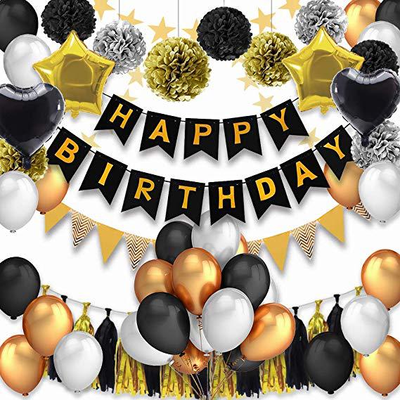 Sequined Aluminum Foil Balloon Set, Pentagram Birthday Party Decoration, Aluminum Film Confetti Letter Balloon Set