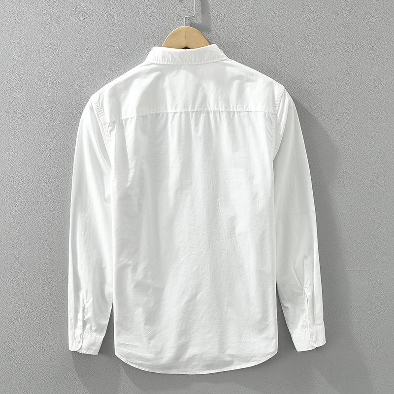 Koreanische Mode für Männer Hemden Slim Fit Frühling und Sommer Street Style Patchwork Langarm Casual Shirts Jugend Männer Kleidung