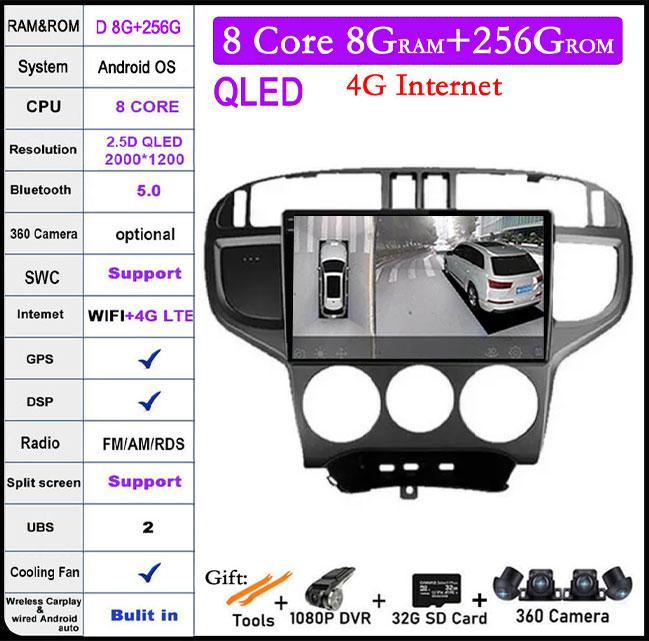 9 Inch DSP Head Unit For Hyundai Matrix 2001-2010 Android 14 4G Car Radio Stereo Multimedia GPS Navi Carplay Autoradio Video