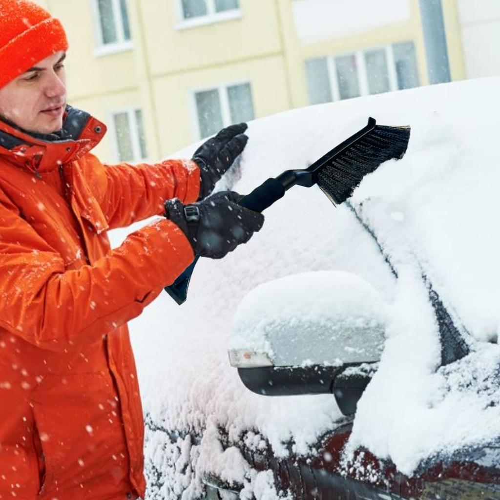 Car Snow Brush and Ice Scraper Windshield Scraper for Ice and Snow Ergonomic Foam Grip Snow Cleaner for Car Window Ice Cleaning