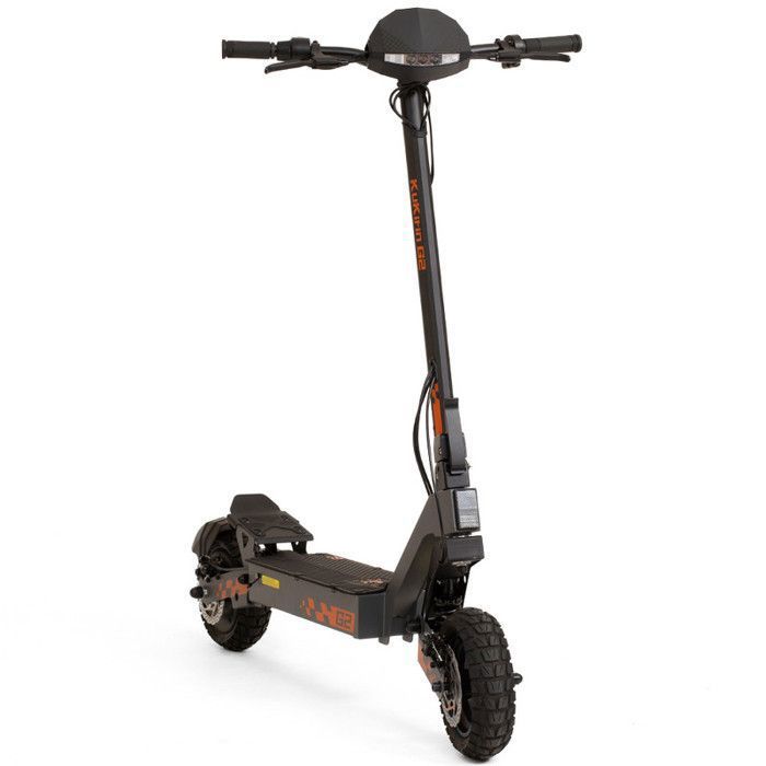 KuKirin G2 - Faltbarer Elektroroller - 10" Räder - Spitzenleistung 800W Motor - 48V 15Ah Batterie - Reichweite 55KM – Schwarz