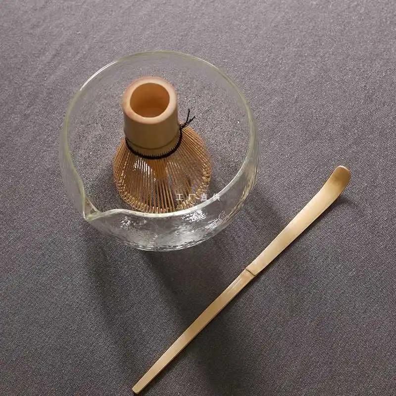 1/2/3pcs Japanese Matcha Bowl Hammer Textured Glass TeaBowl Tea Set Accessories Song Dynasty Tea Tools Vintage Kung Fu Tea Bowls