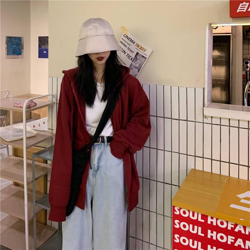 Damen Langarm Kapuzenpullover V-Ausschnitt Lockere Pullover Oberteile Einfarbig Sweatshirts