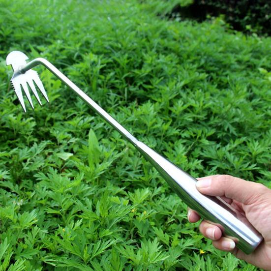 

Инструмент для прополки сада на открытом воздухе с 4 острыми зубьями, эргономичная ручка с антипригарным покрытием, ручной многофункциональный инструмент для удаления сорняков
