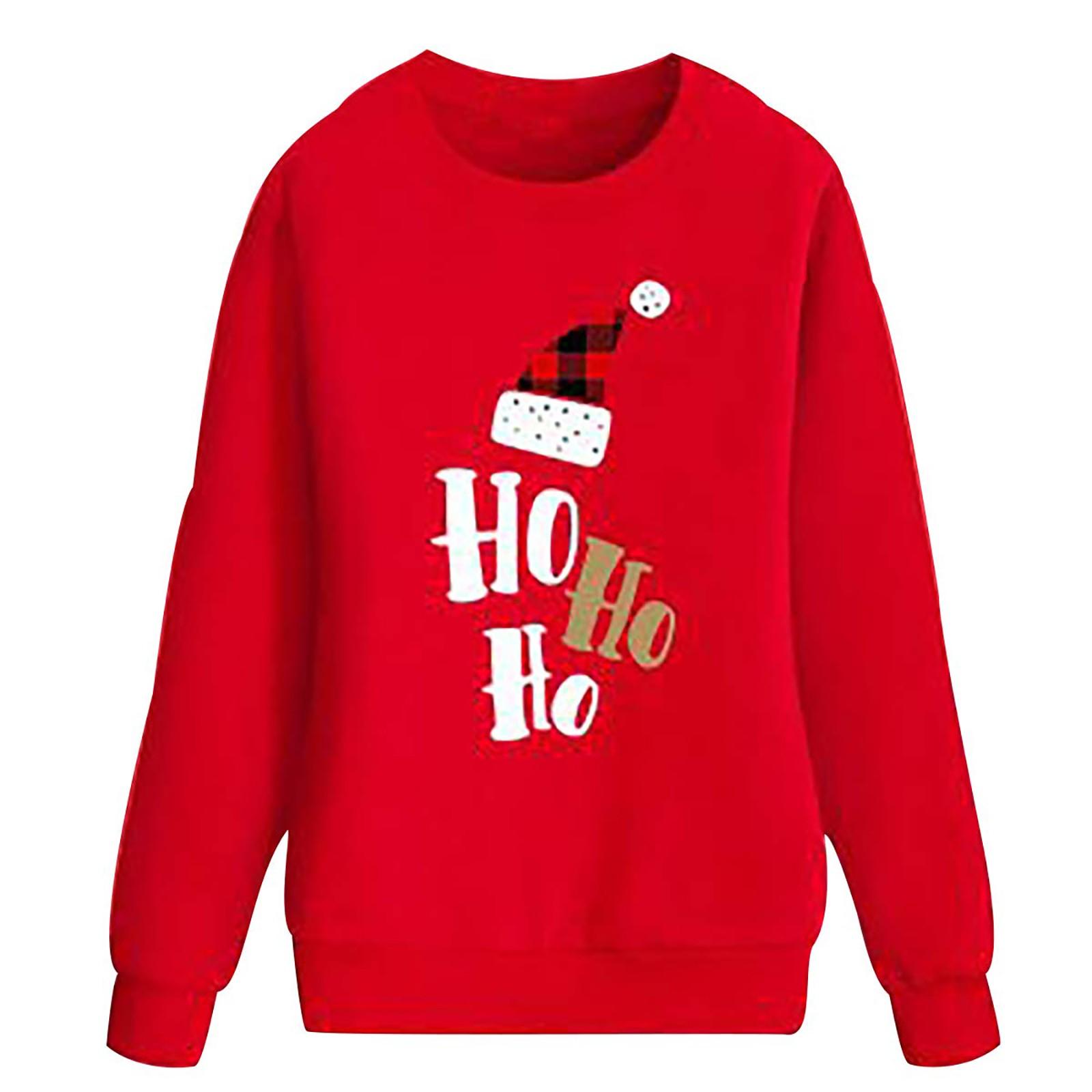 

Мужская рождественская блузка для родителей и детей с длинными рукавами для отца XXXXL красный