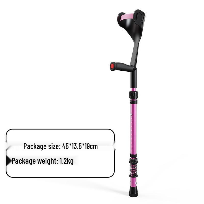 Składane lekkie kule łokciowe ze stopu aluminium: Amortyzująca, Antypoślizgowa, Podpórka do chodzenia typu pachowego