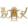 5 Piece Bamboo Garden Dining Set