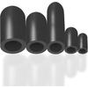 80PCS Vacuum Hose Caps, Connector Assortment 6 Sizes Black Rubber Cap, Automotive Topomatic Replacement Parts For Carburetor Vacuum Plugs, Intake