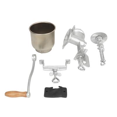 Moară de cereale cu manivelă, placare cu staniu, fontă, acționată manual, moară manuală pentru ovăz și grâu