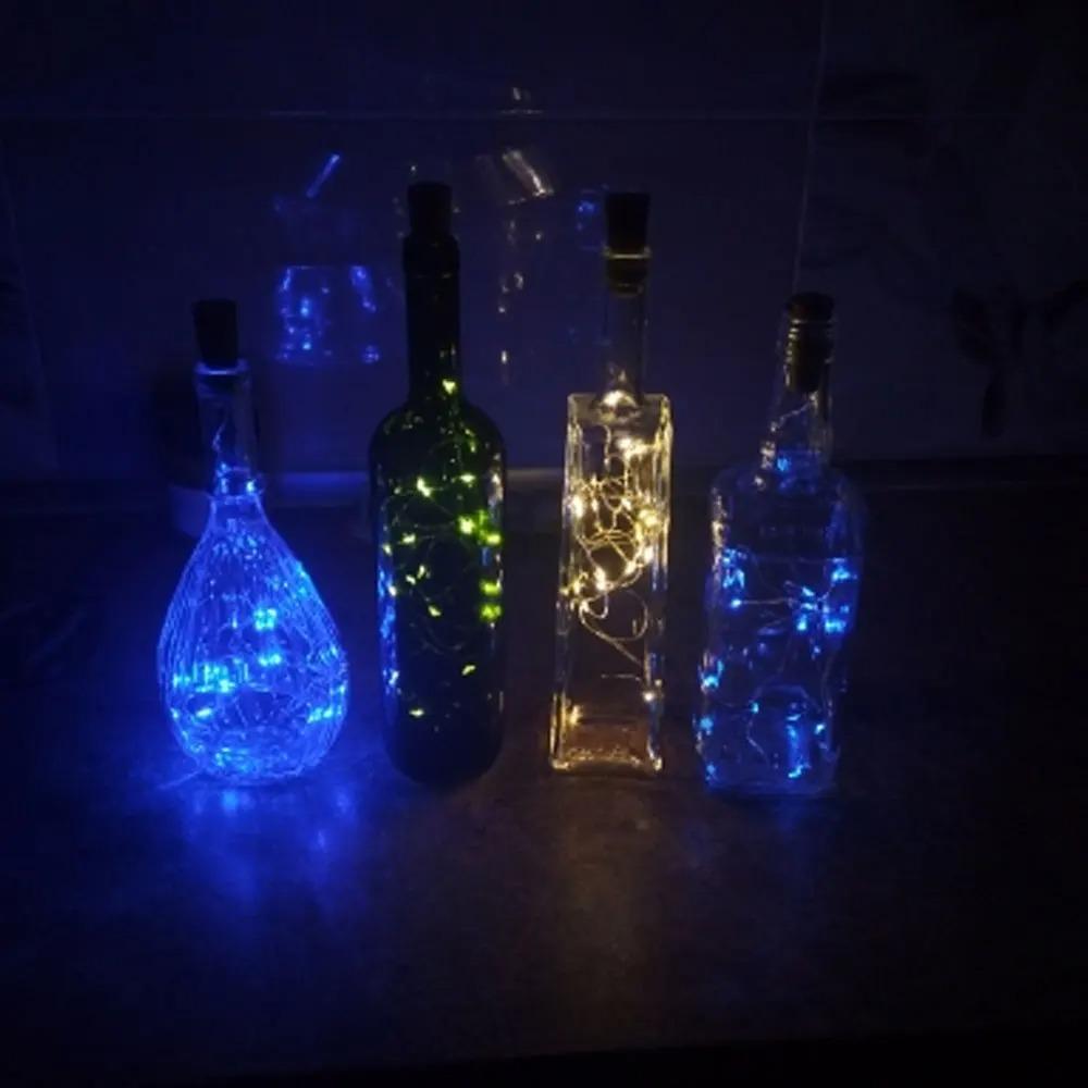 Solar Power Wine Bottle Lights LED Waterproof String Light Outdoor Fairy Garland Lights Christmas Wedding Bar Hotel Decoration