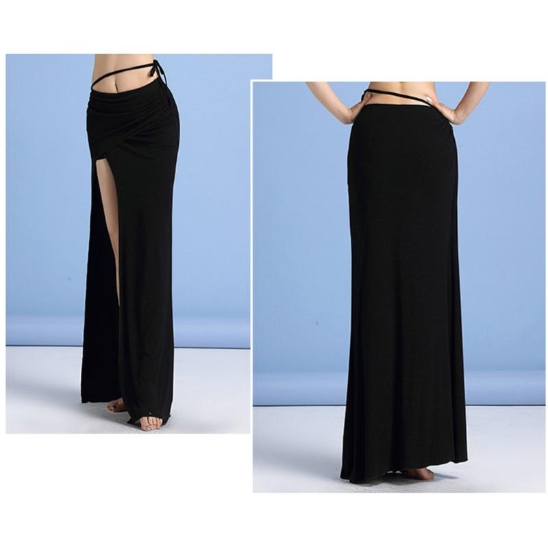 Elegant High Waist Belly Dance Skirt With Side Slit Soft Comfortable Fabric For Women Practice And Performances