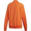 Adidas Striped Print Stand Collar Jacket Women Jacket Orange ED7589