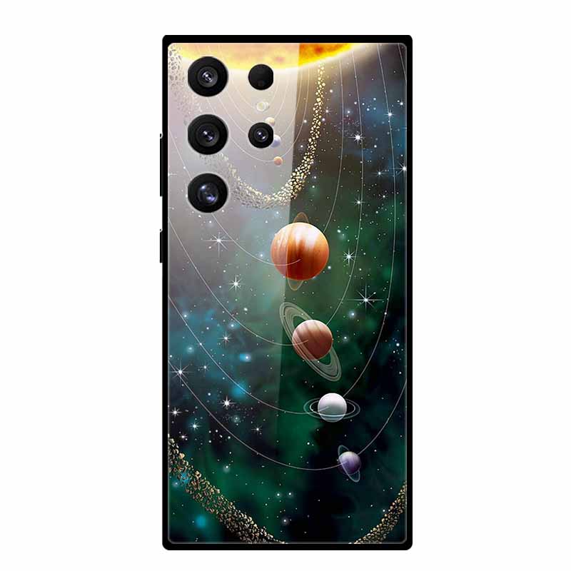 For Samsung Galaxy S25 Ultra Case S25Plus Luxury Tempered Glass Hard Back Cover for Galaxy S24Ultra 5G Phone Cases Fundas S 25
