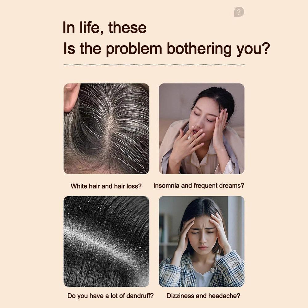 2-in-1 Scalp Massager Comb Double-Sided Head Meridian Comb Air Cushion Comb for Hair Relaxation