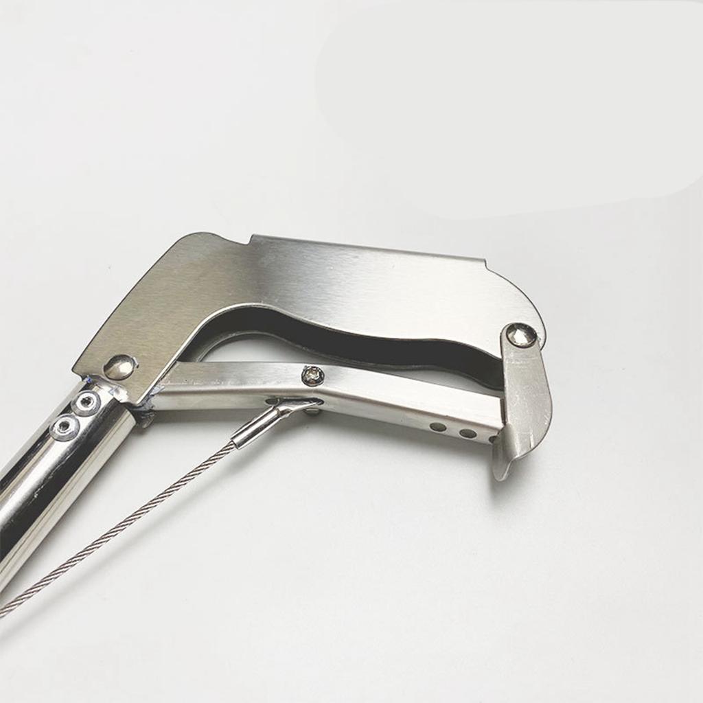 Stainless Steel Snake Grabber Thickened Elongated Collapsible Snake Tongs with Lock for Snakes Eels