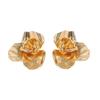Retro individual cold wind alloy flower flower simple stud earrings, daily commuting versatile women's models