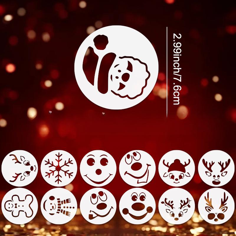 36 Sheets/set, Snowman, Elk Series, Painting Templates, Painting Tools, Children's DIY Painting, Spray Painting, Copying Templates, Home Decorations