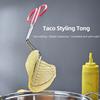 Taco Shell Tong Stainless Steel V Shaped Crisp Deep Fryer Kitchen Tool Long Handle Taco Shell Fryer Tong