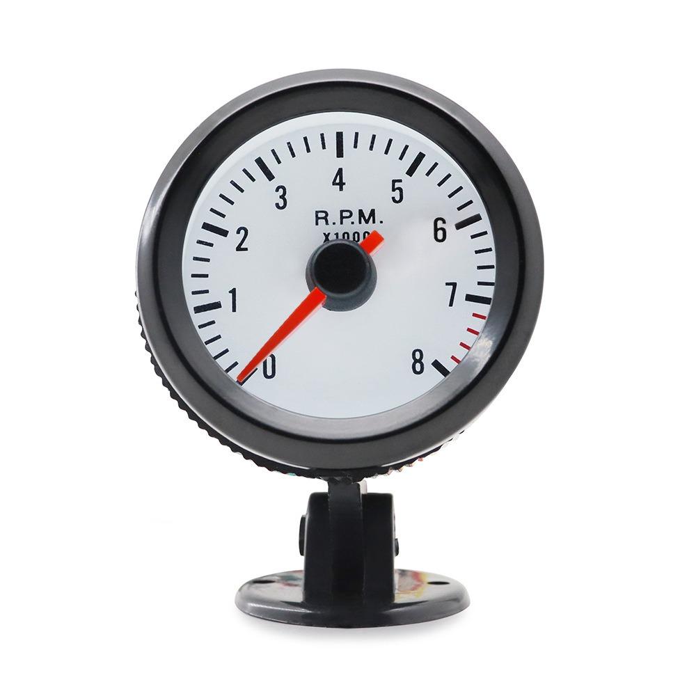 2"52MM 12V Car Auto Tachometer Gauge 0-8000RPM Mechanical Speed Meter with Gauge Pod Holder Car RPM